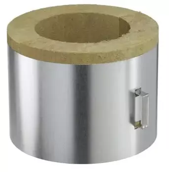 COQUILLE ISOLANTE H30cm Diam180/230 (Plafond) - INOX GALVA COQUILLE ISOLANTE H30cm Diam180/230 (Plafond) - INOX GALVA
